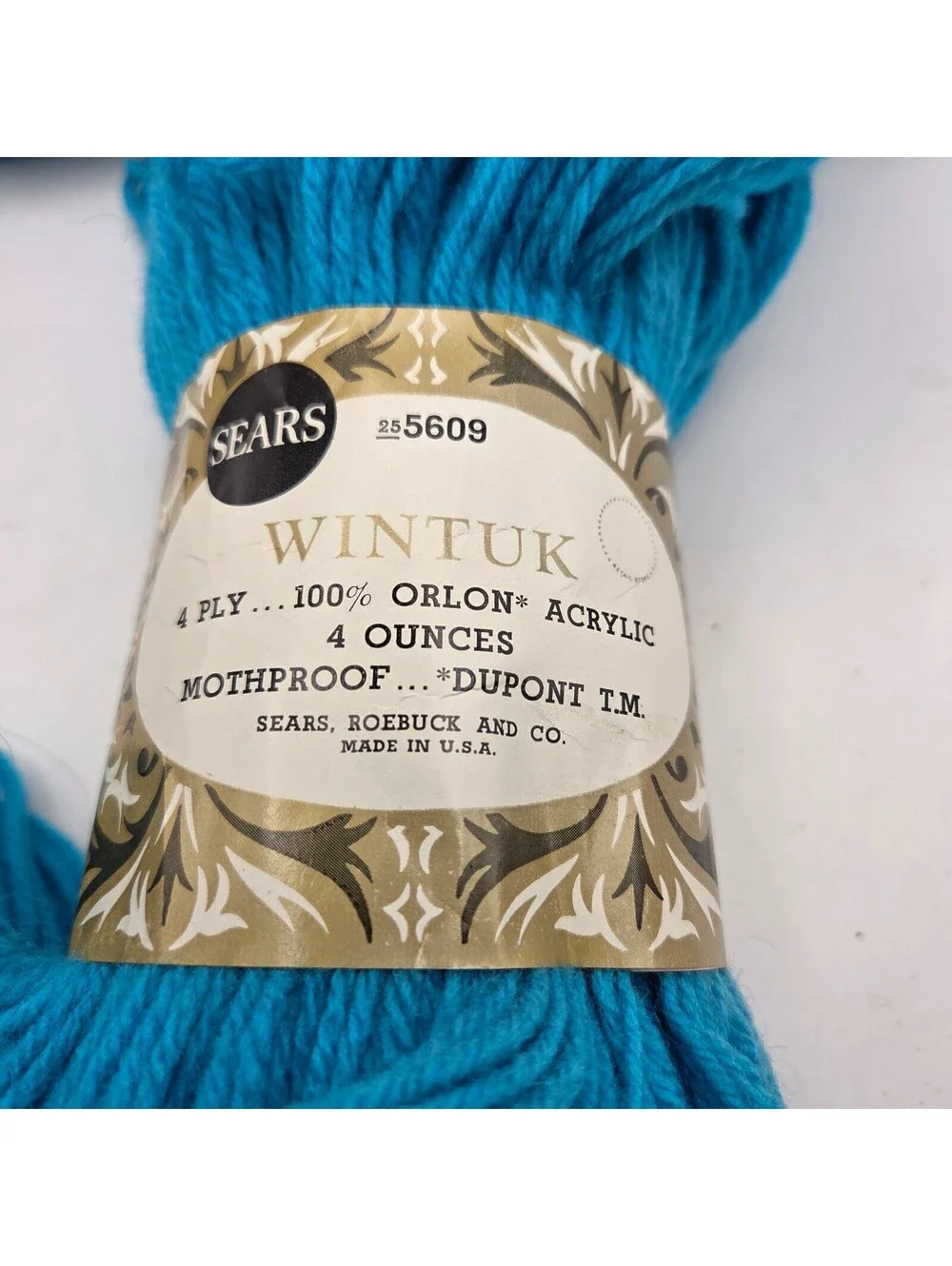 Vintage Sears Wintuk Yarn Lot of 3 Skeins 100% Orlon Acrylic 4 Ply USA Colors 19